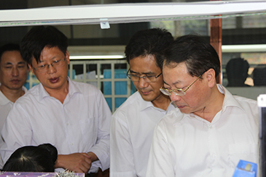 福建省紀委副書記、監(jiān)察廳廳長陳善光一行視察虹潤公司